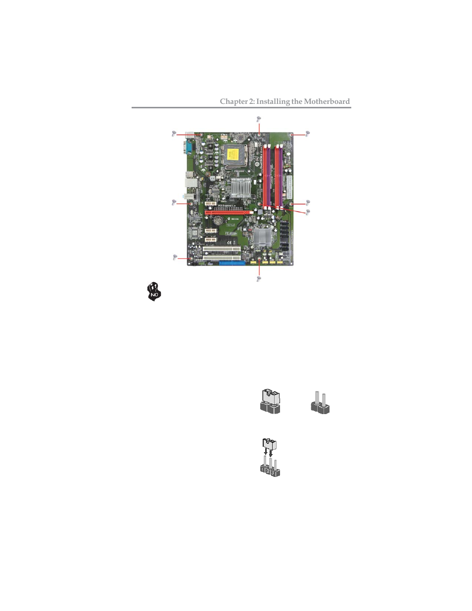Installing the motherboard, Checking jumper settings | Microsoft MOTHERBOARD USER'S GUIDE PXP43 User Manual | Page 11 / 46