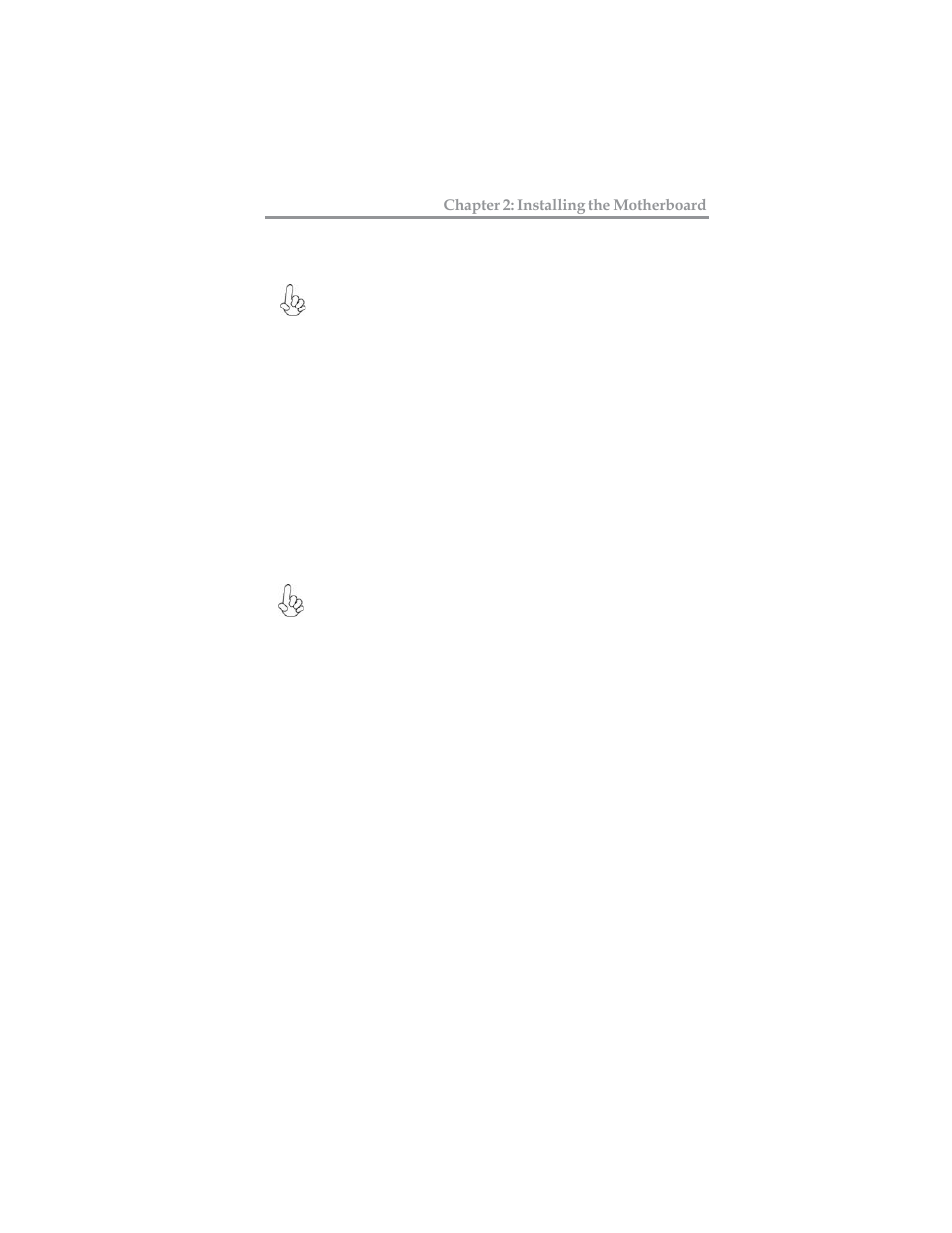 Installing the motherboard, Installing hardware | Microsoft MOTHERBOARD USER'S GUIDE PXP43 User Manual | Page 13 / 46