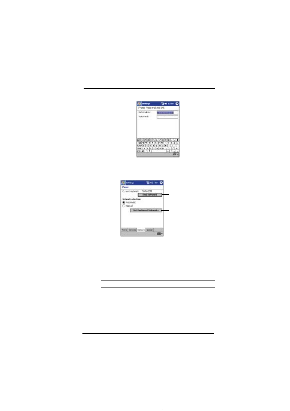 Settings - network tab | Microsoft ET180 User Manual | Page 112 / 136