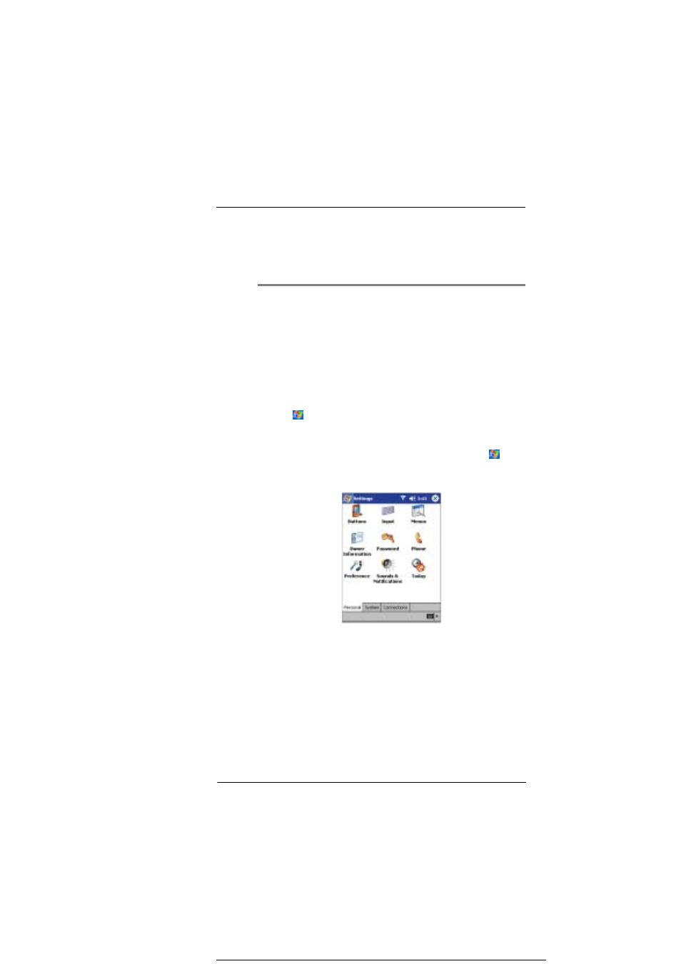 9 customising your et180, Adjusting device settings, Personal | Customising your et180 | Microsoft ET180 User Manual | Page 115 / 136