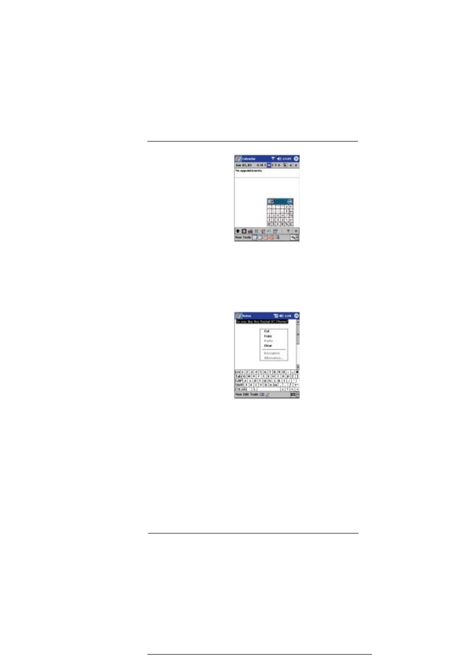 Selecting and editing typed text, Writing on the screen | Microsoft ET180 User Manual | Page 41 / 136