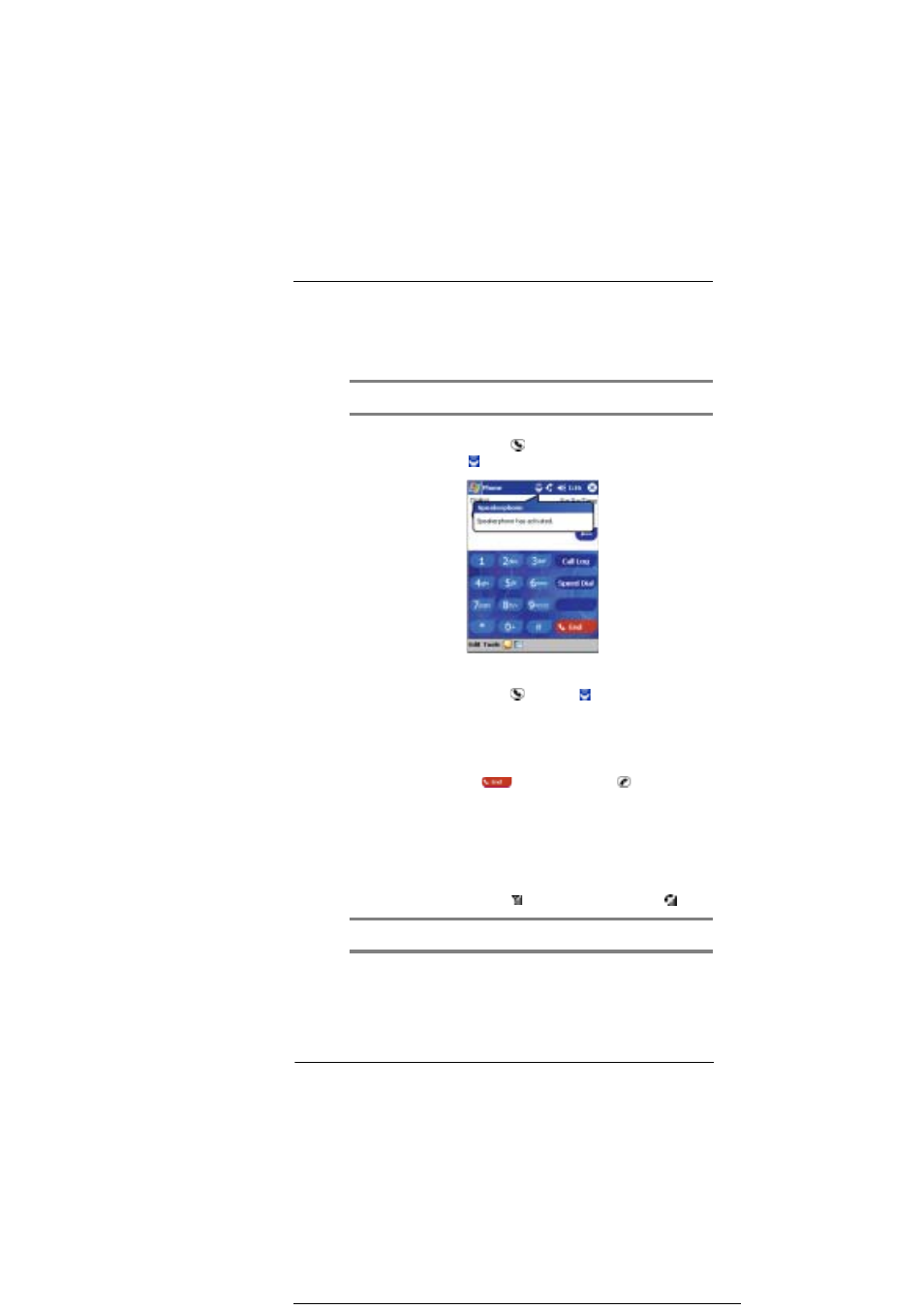 Toggling the speakerphone mode on and off, Ending phone calls, Making phone calls | Making a call from dialer | Microsoft ET180 User Manual | Page 91 / 136