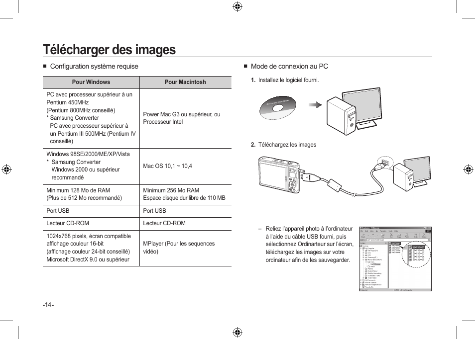 Télécharger des images | Samsung I100 User Manual | Page 34 / 56