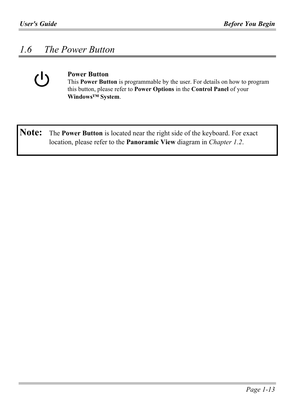 6 the power button, Ower, Utton | Microsoft W840DI User Manual | Page 19 / 58