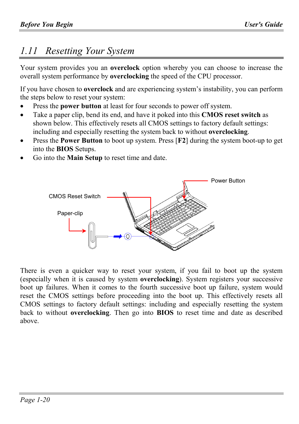 11 resetting your system, 11 r, Esetting | Ystem | Microsoft W840DI User Manual | Page 26 / 58
