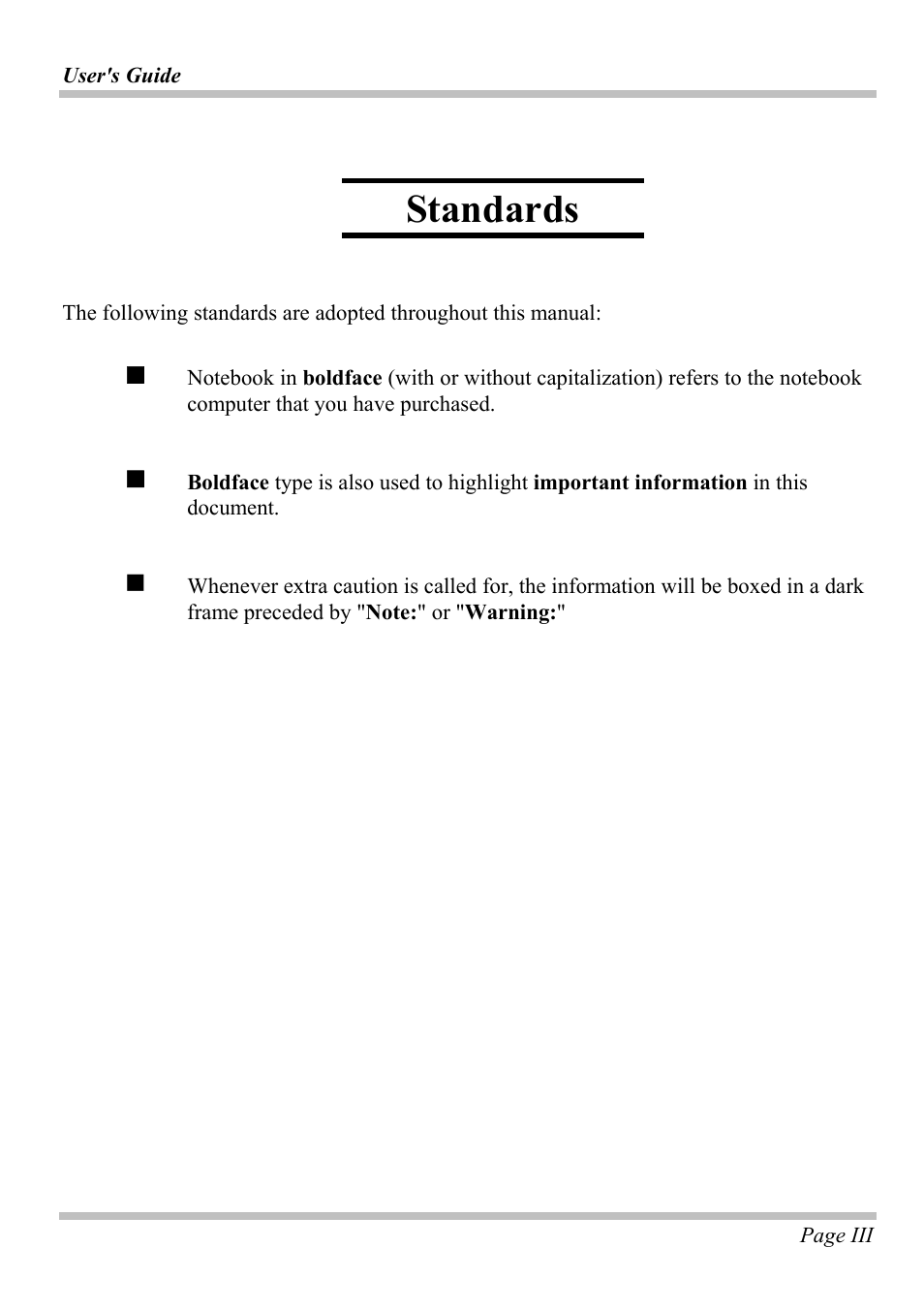 Standards | Microsoft W840DI User Manual | Page 3 / 58