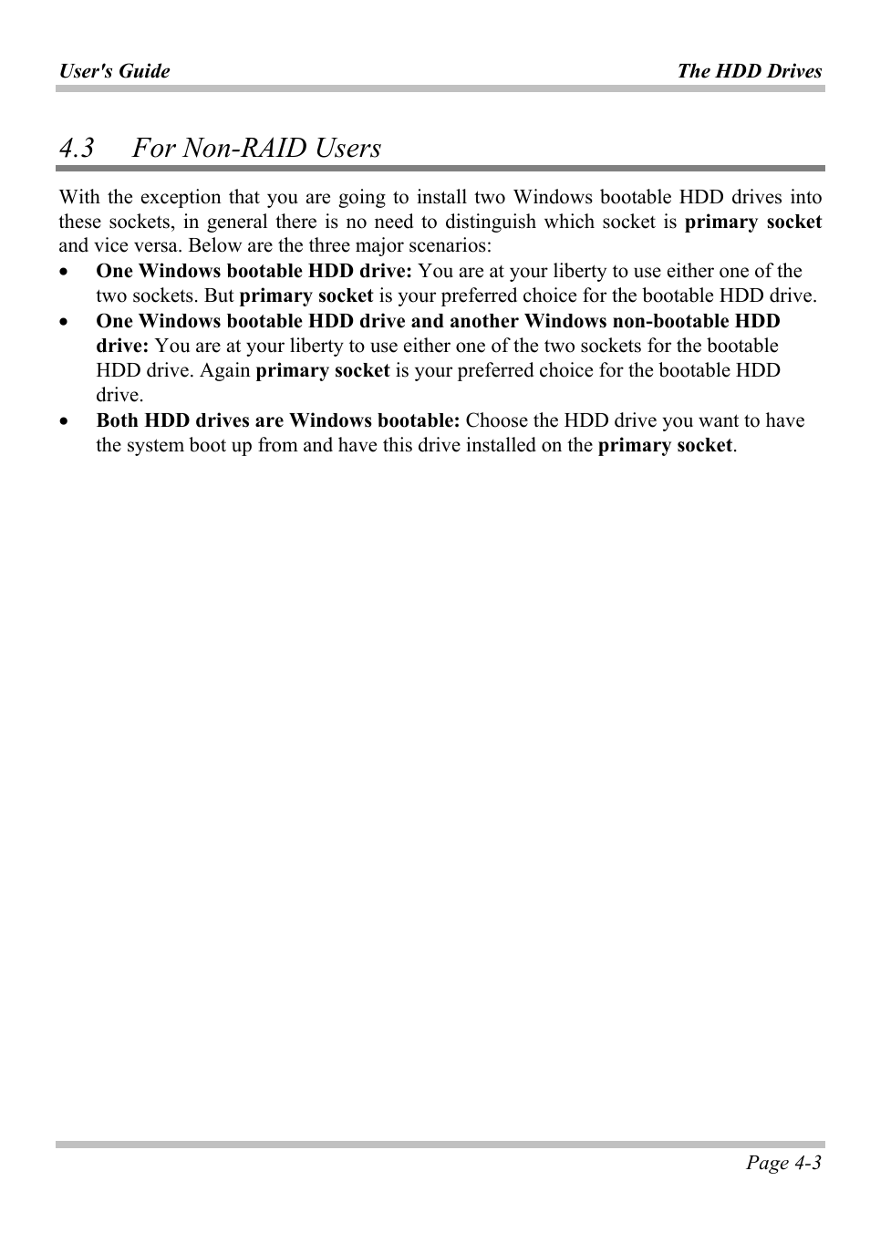 3 for non-raid users, Raid, Sers | Microsoft W840DI User Manual | Page 43 / 58