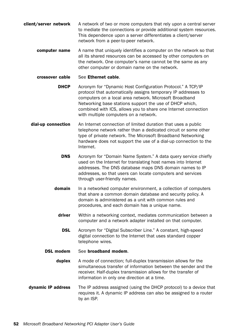 Microsoft MN-130 User Manual | Page 56 / 64
