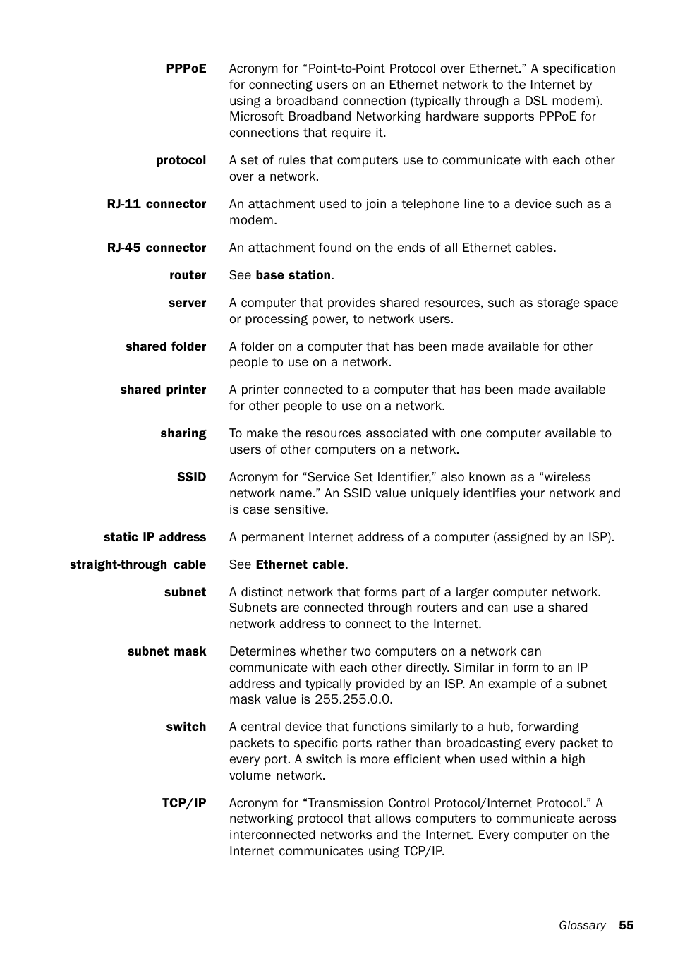 Microsoft MN-130 User Manual | Page 59 / 64