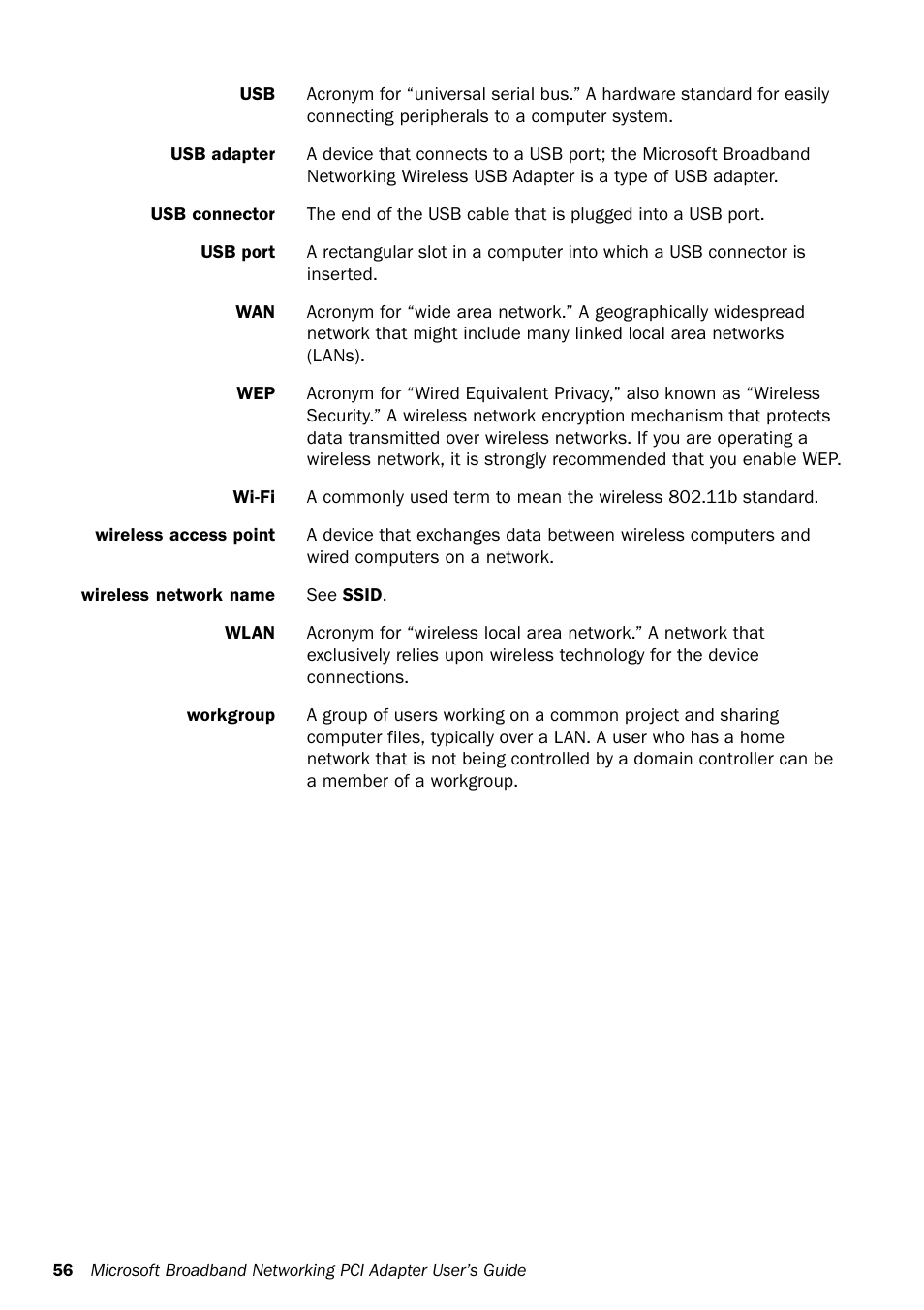 Microsoft MN-130 User Manual | Page 60 / 64