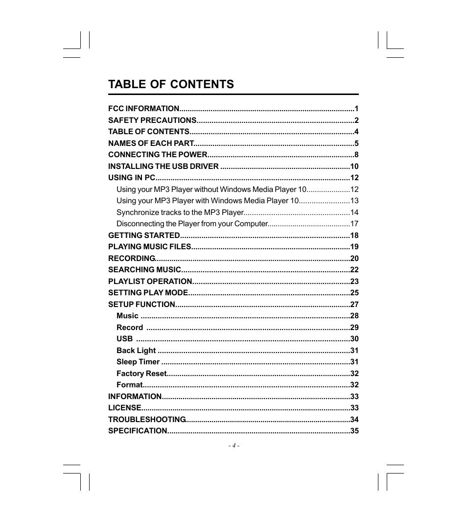 Microsoft HDP-3202-BS User Manual | Page 5 / 38