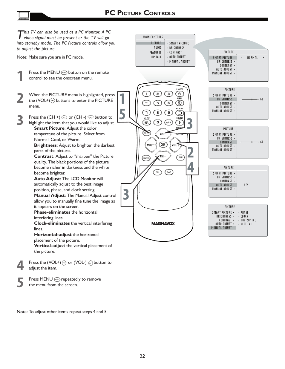 Pc p | Philips Magnavox 26MF605W/17 User Manual | Page 32 / 41