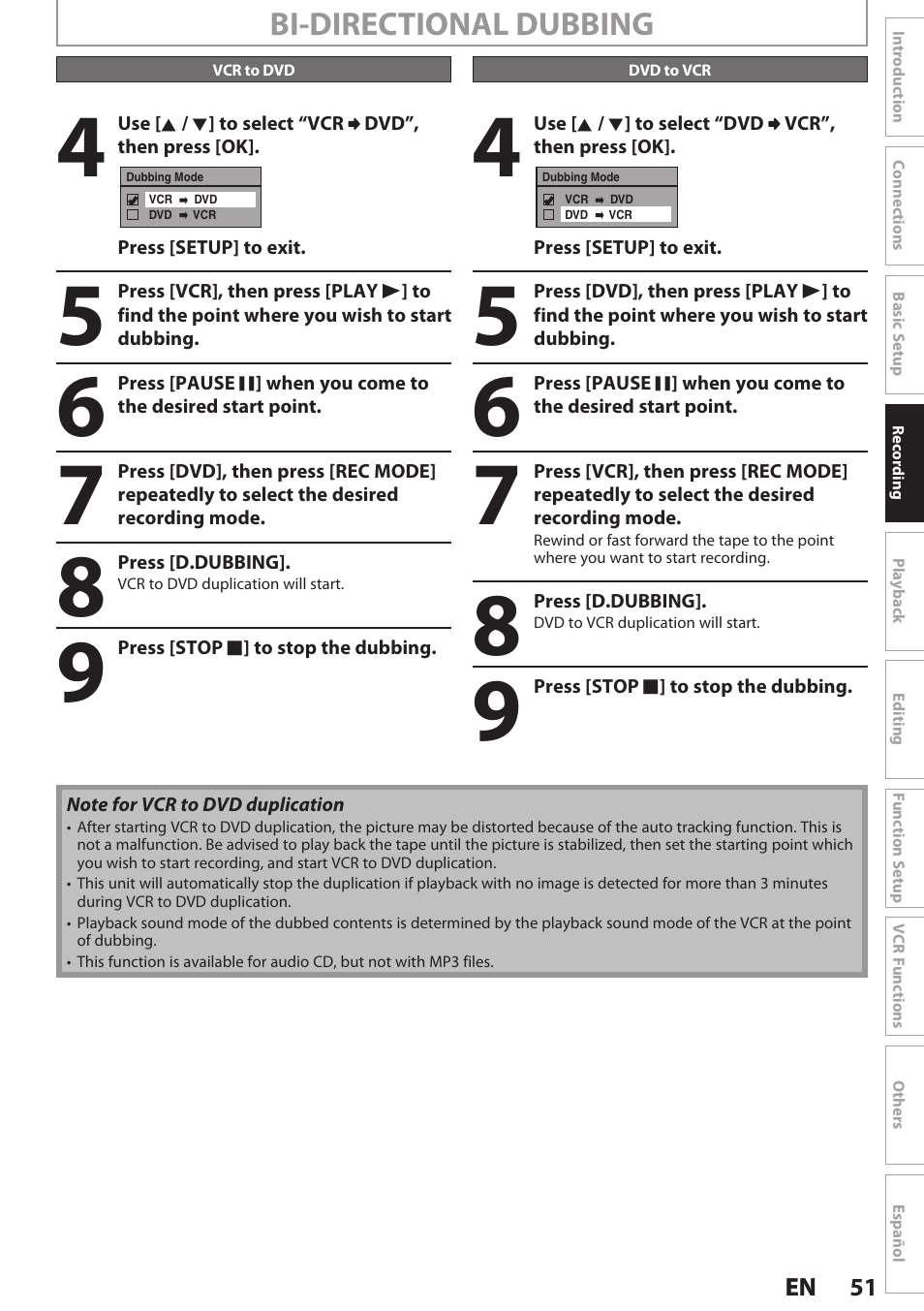 Philips Magnavox E9S80UD User Manual | Page 51 / 108