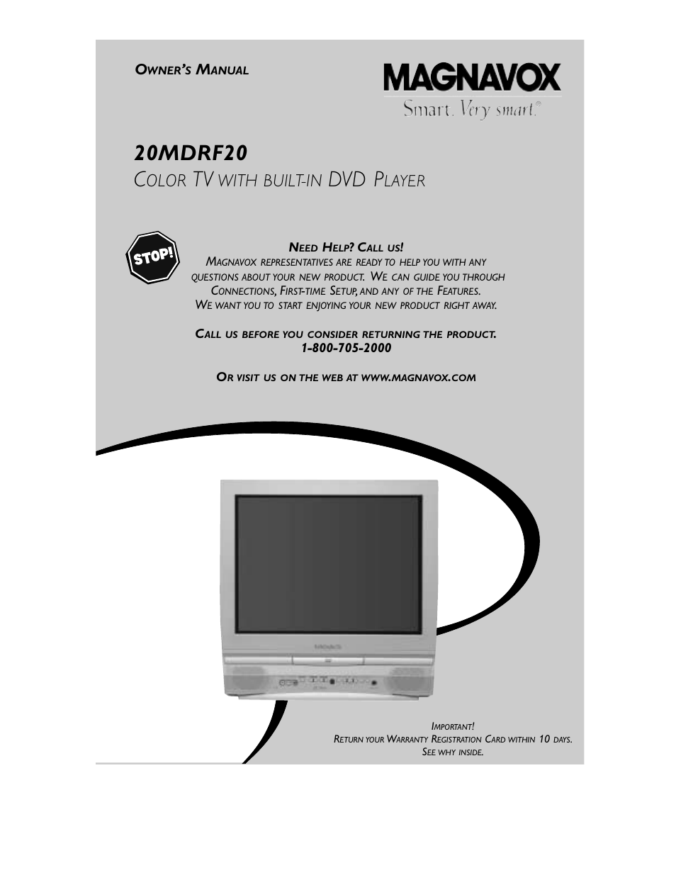 Philips Magnavox 20MDRF20 User Manual | 48 pages