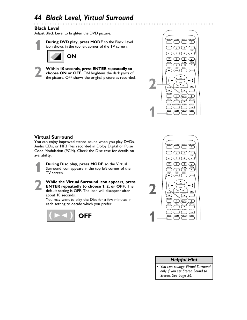 Philips Magnavox 20MDRF20 User Manual | Page 44 / 48