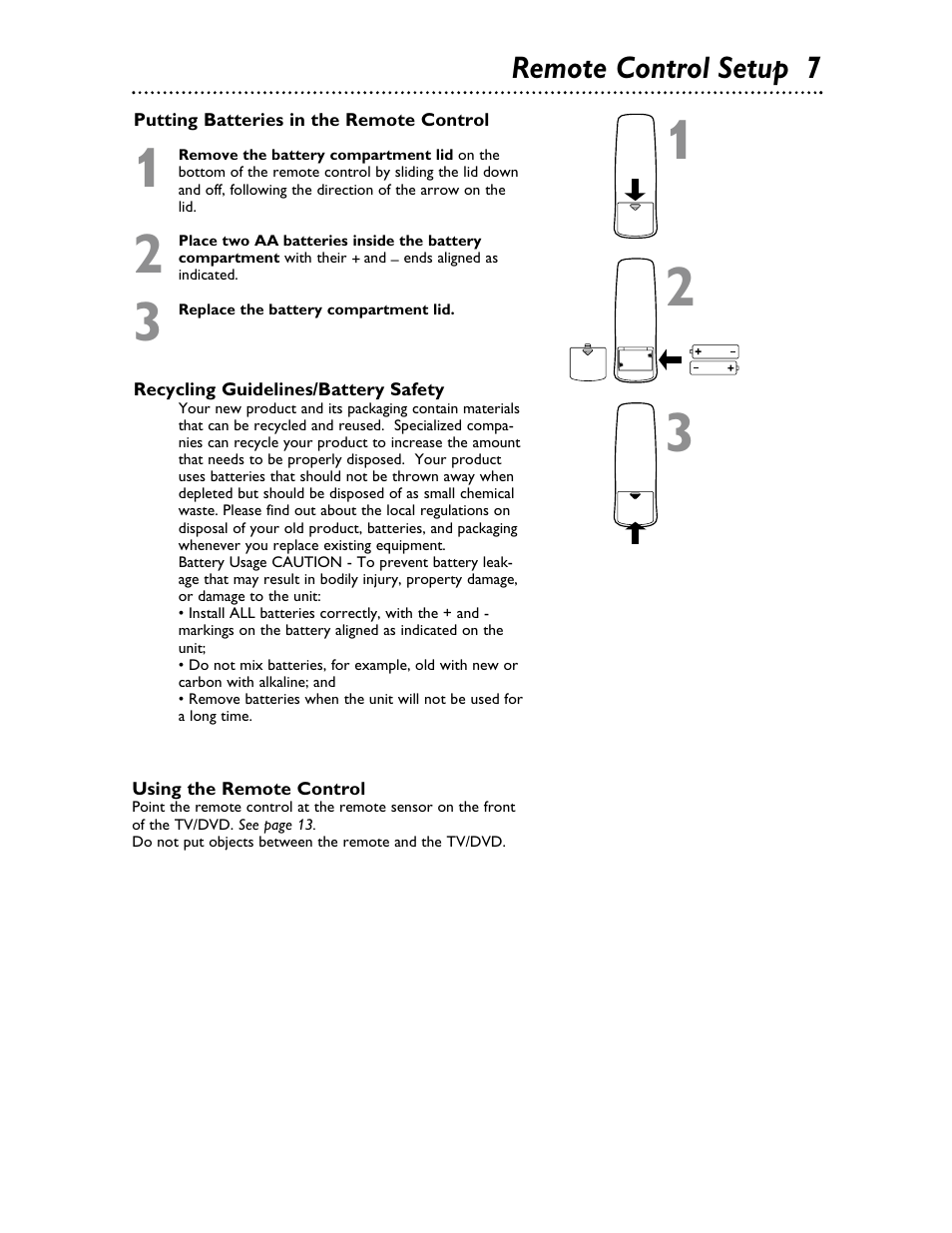 Philips Magnavox 20MDRF20 User Manual | Page 7 / 48