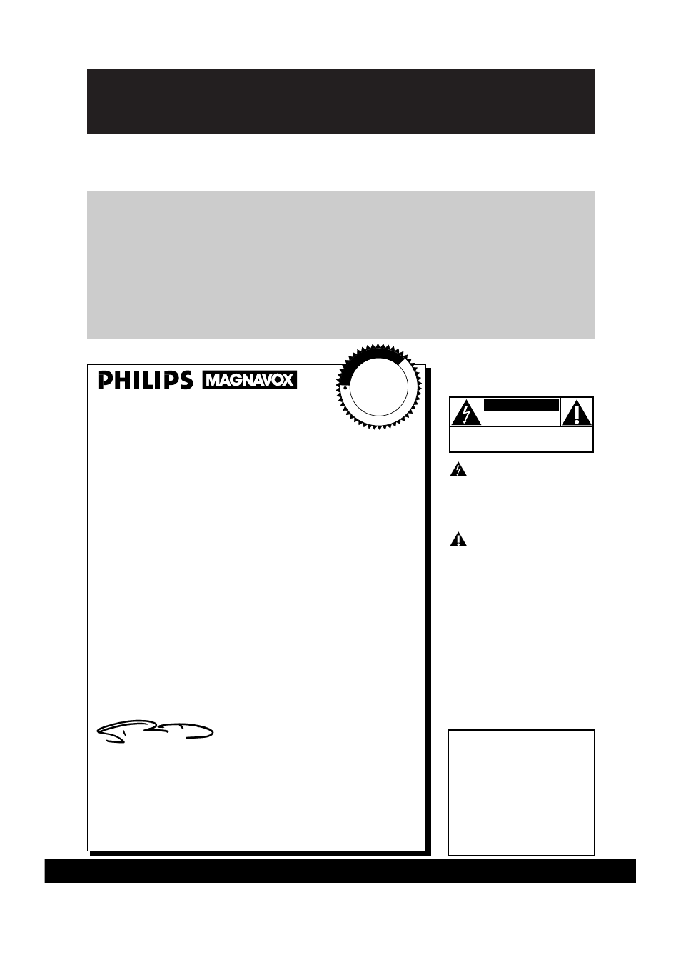 Safety, Hurry, Warranty verification | Owner confirmation, Model registration, Know these, Symbols, Philips magnavox, For customer use | Philips Magnavox VRX262AT User Manual | Page 2 / 52