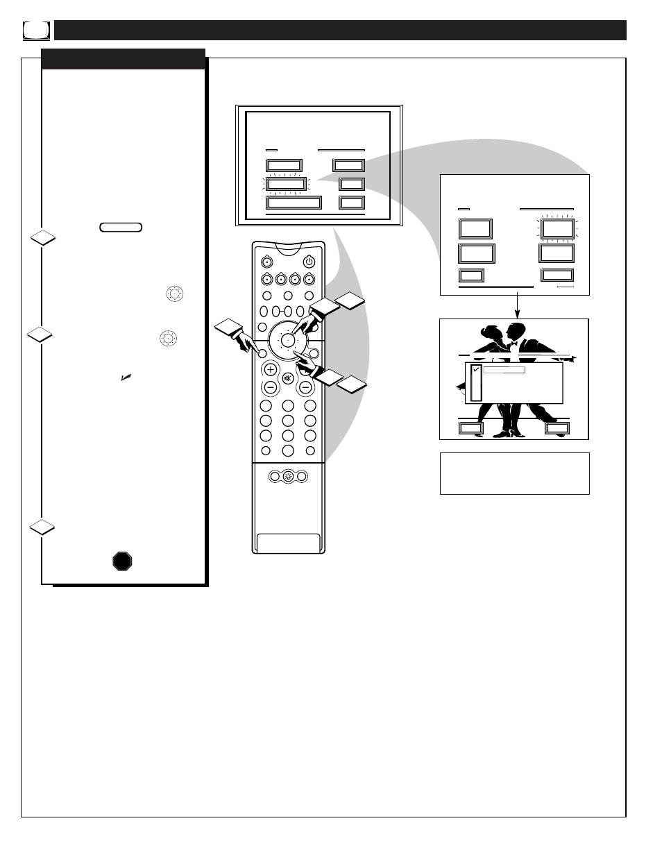 Eature, Ontrols, Continued | Philips 60P916 User Manual | Page 12 / 58