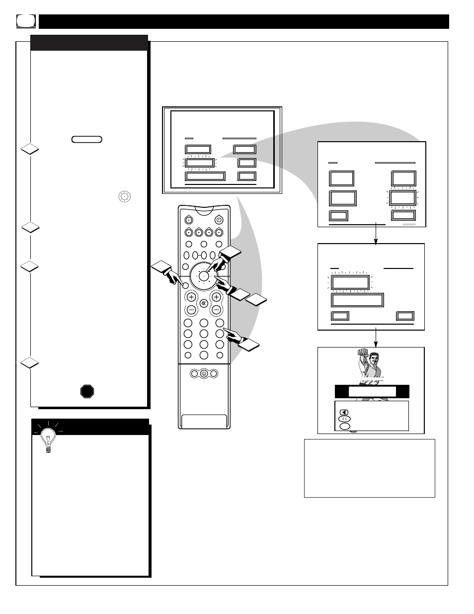 Eature, Ontrols, Continued | 12 3 4 s | Philips 60P916 User Manual | Page 14 / 58