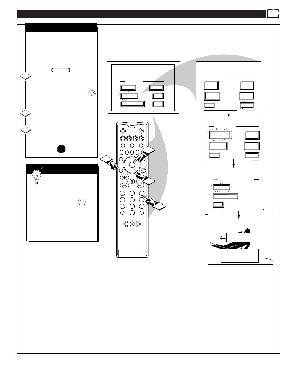 Eature, Ontrols, Continued | Set clock | Philips 60P916 User Manual | Page 15 / 58