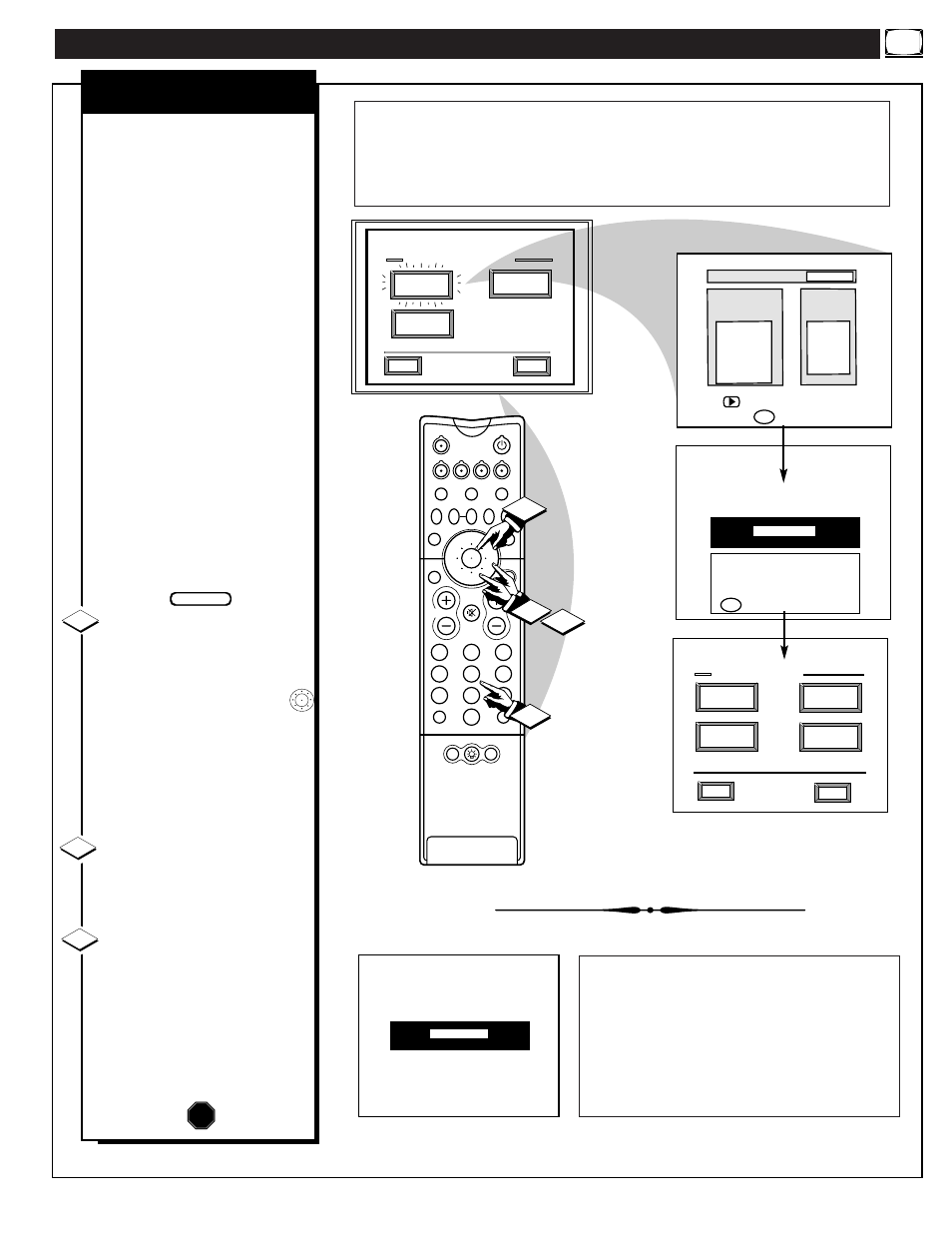 Eature, Ontrols, Continued | Parental control content advisory | Philips 60P916 User Manual | Page 21 / 58