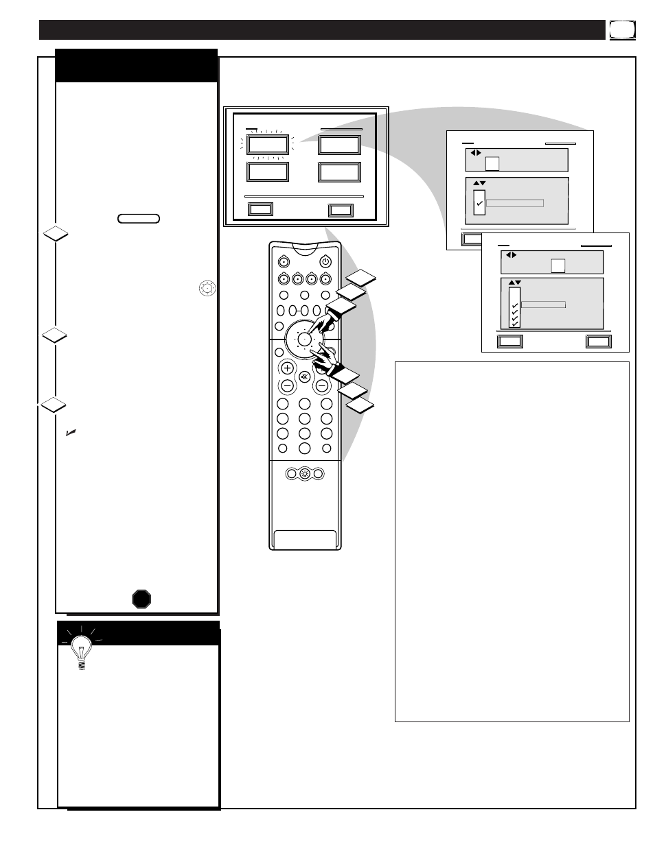 Eature, Ontrols, Continued | 12 s | Philips 60P916 User Manual | Page 23 / 58