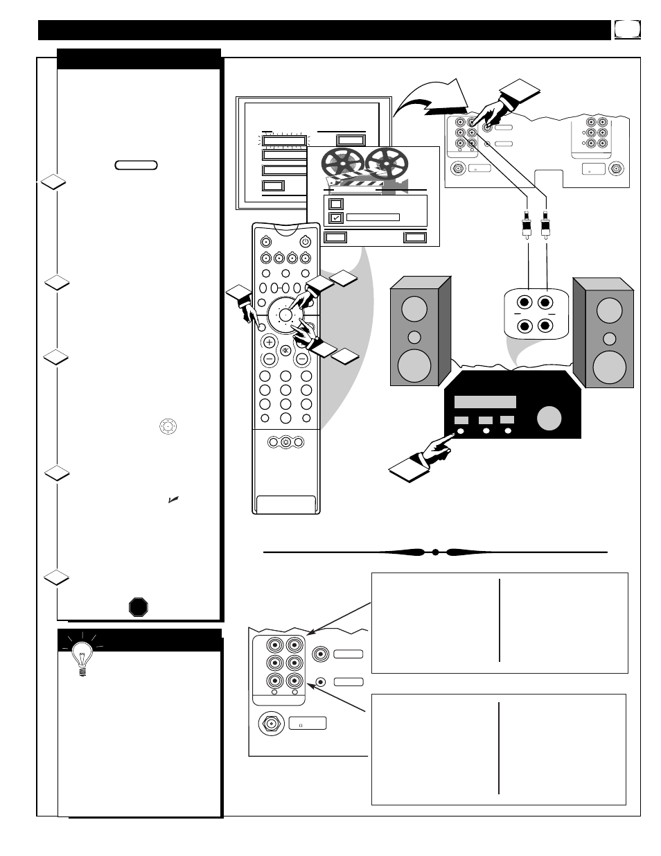 Ound, Ontrols, Continued | Tv speakers, Mart | Philips 60P916 User Manual | Page 31 / 58