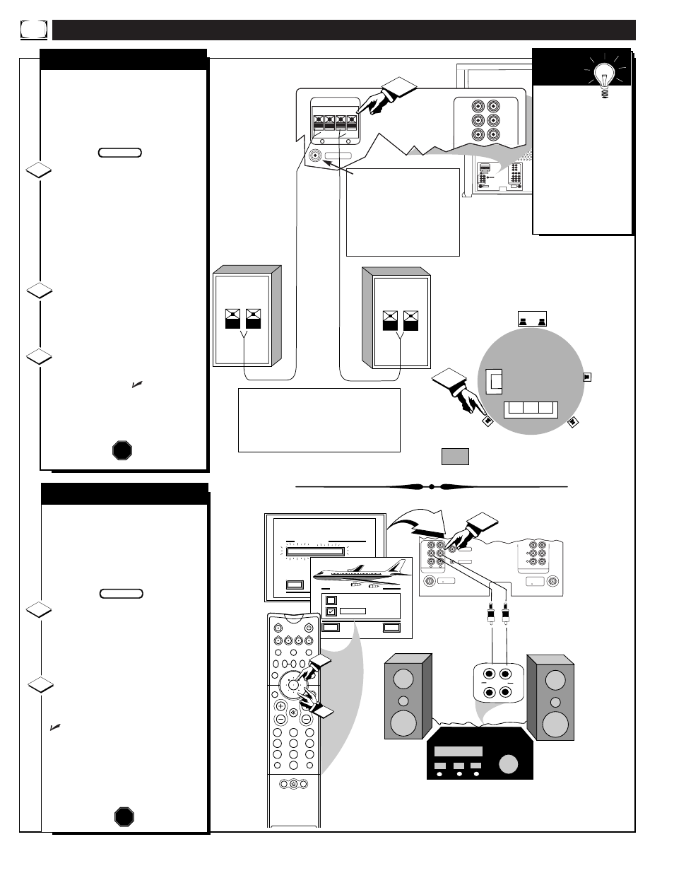 Ound, Ontrols, Continued | Surround sound, Variable audio output, Aux 3, Mart | Philips 60P916 User Manual | Page 32 / 58