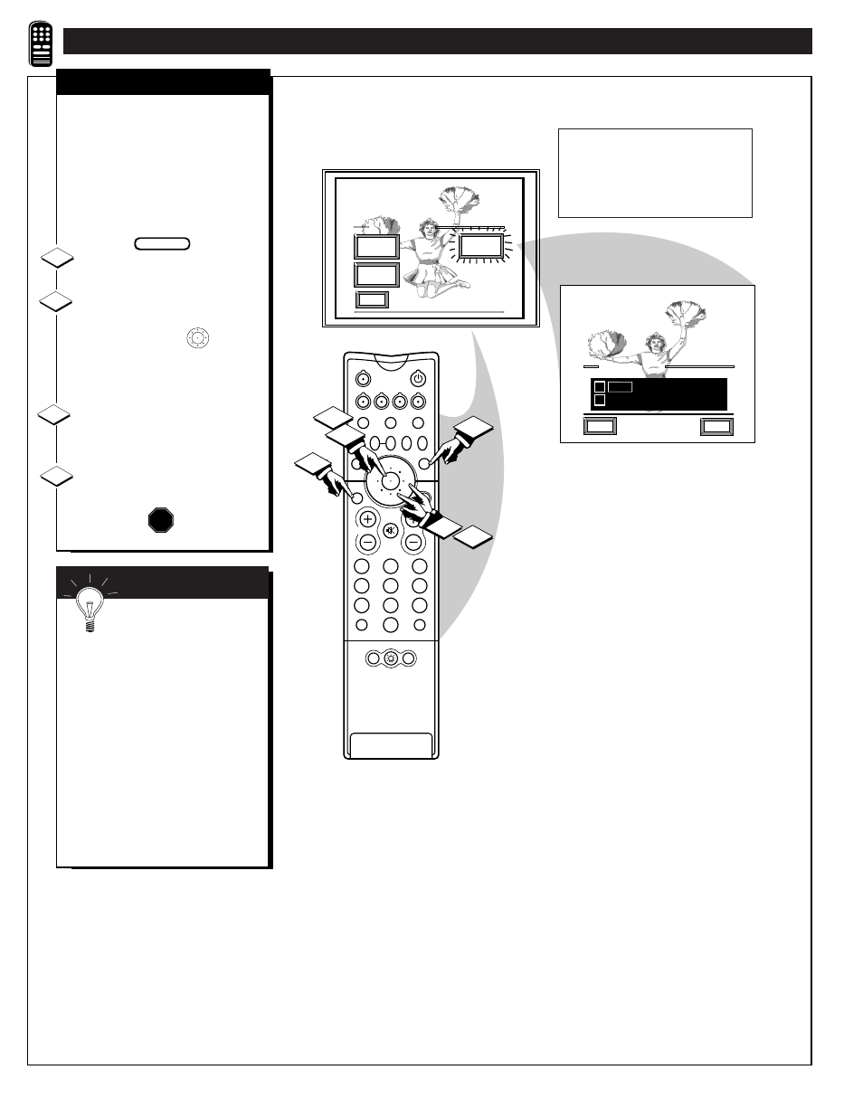 Emote, Ontrol, Peration | Continued | Philips 60P916 User Manual | Page 40 / 58