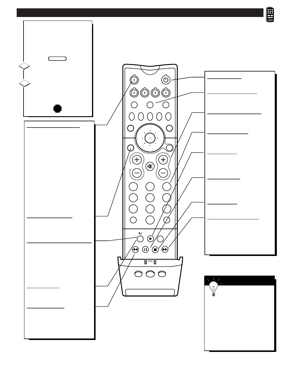 Vcr b, Sing the, Emote | Uttons | Philips 60P916 User Manual | Page 47 / 58