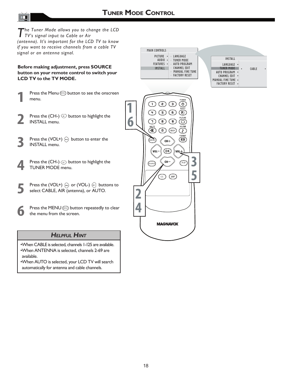 Philips Magnavox 26MF605W User Manual | Page 18 / 41