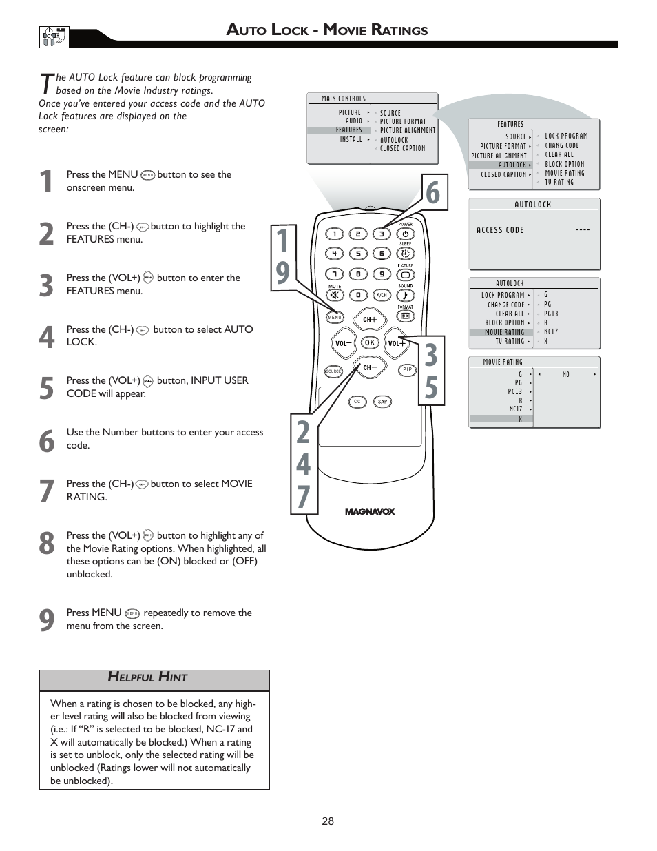 Philips Magnavox 26MF605W User Manual | Page 28 / 41