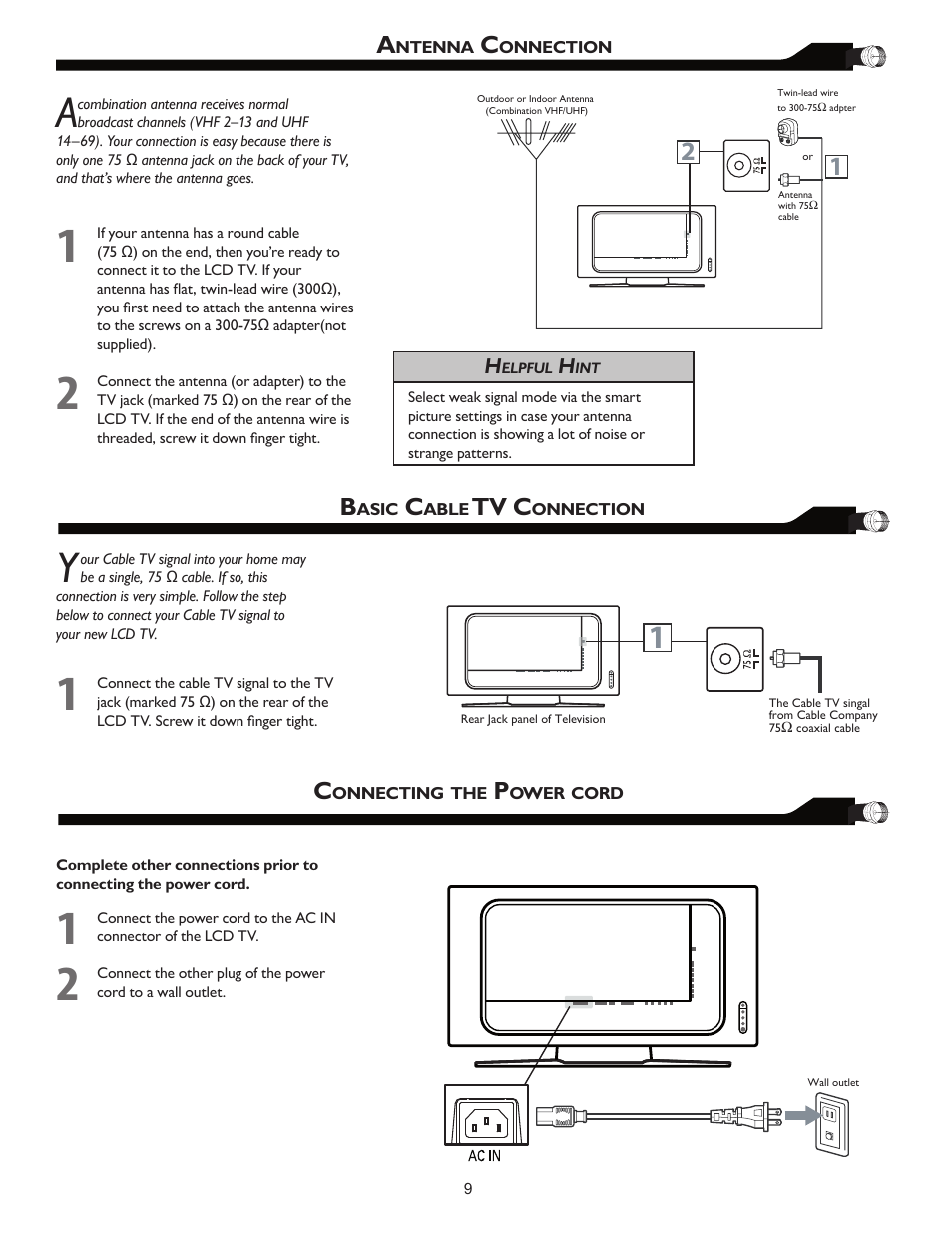 Tv c | Philips Magnavox 26MF605W User Manual | Page 9 / 41