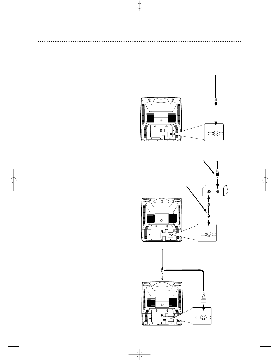 6 hooking up the tv/vcr | Philips Magnavox MC13D1MG User Manual | Page 6 / 48