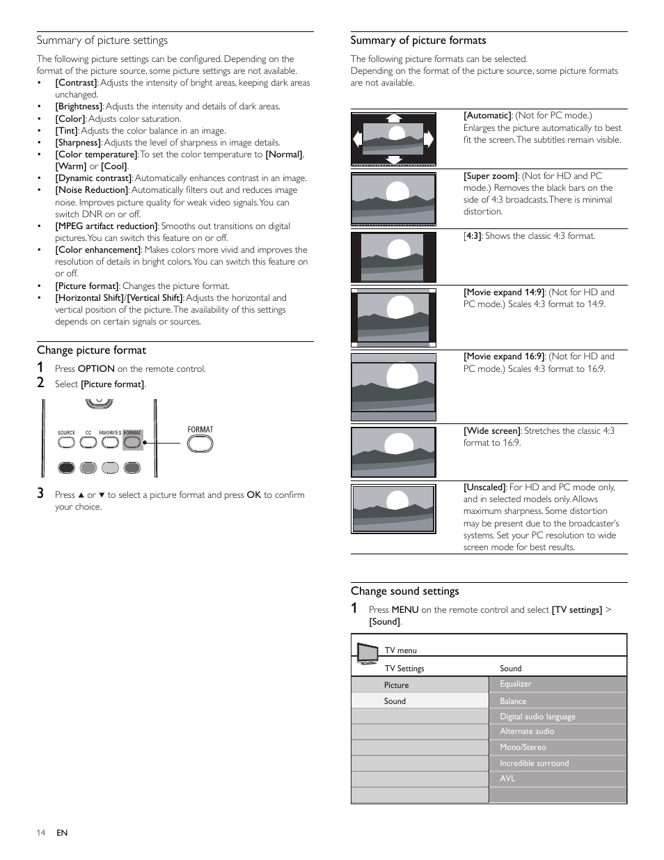 Philips Magnavox 47MF439B User Manual | Page 14 / 107