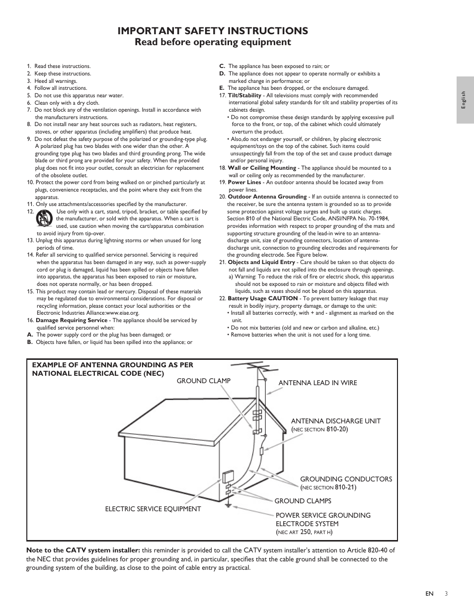 Philips Magnavox 47MF439B User Manual | Page 3 / 107