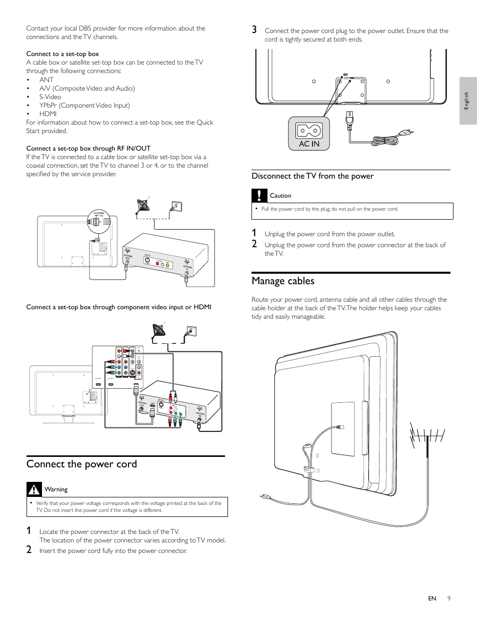 Philips Magnavox 47MF439B User Manual | Page 9 / 107