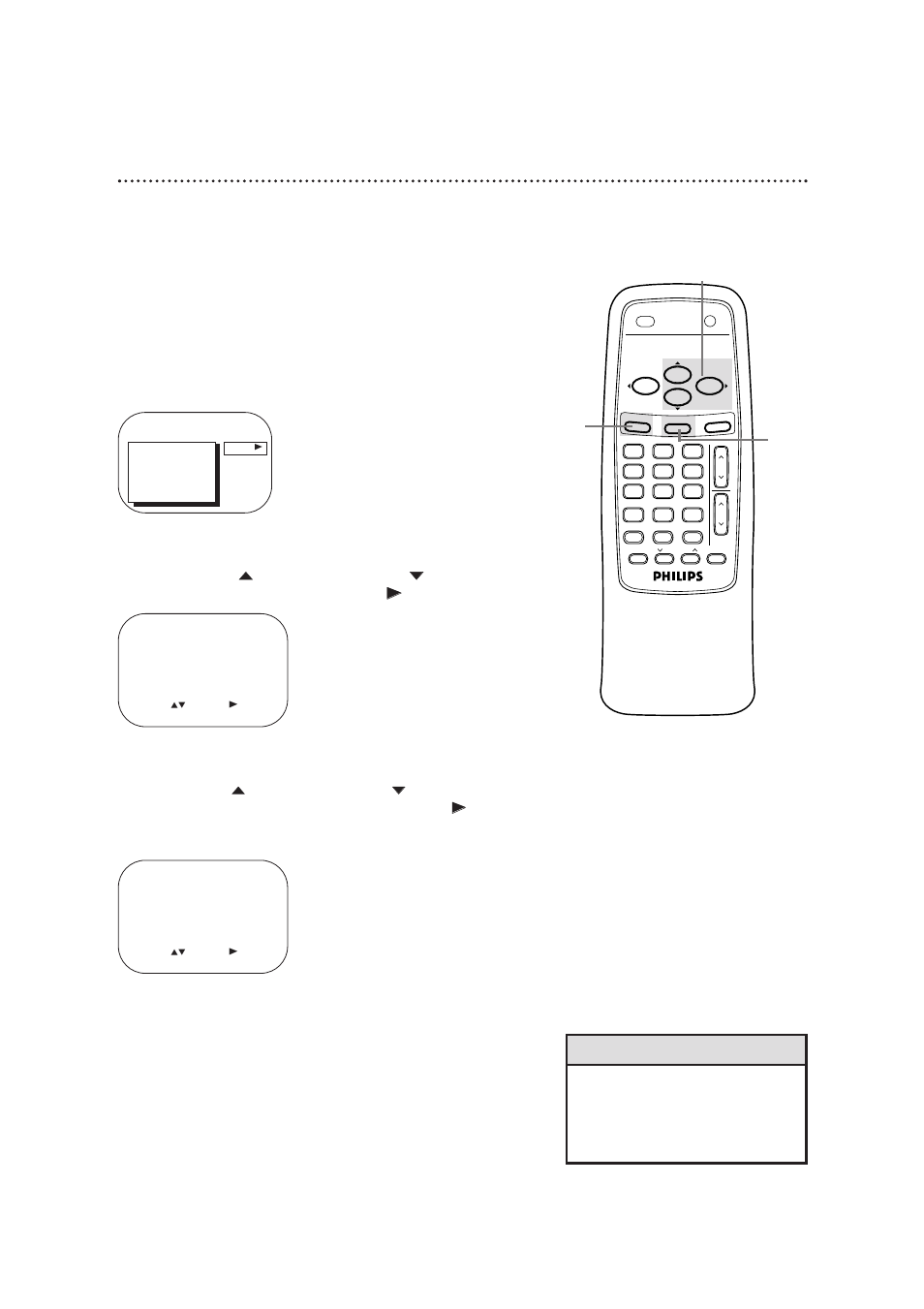 46 blue background, Helpful hint | Philips CCB193AT User Manual | Page 46 / 60