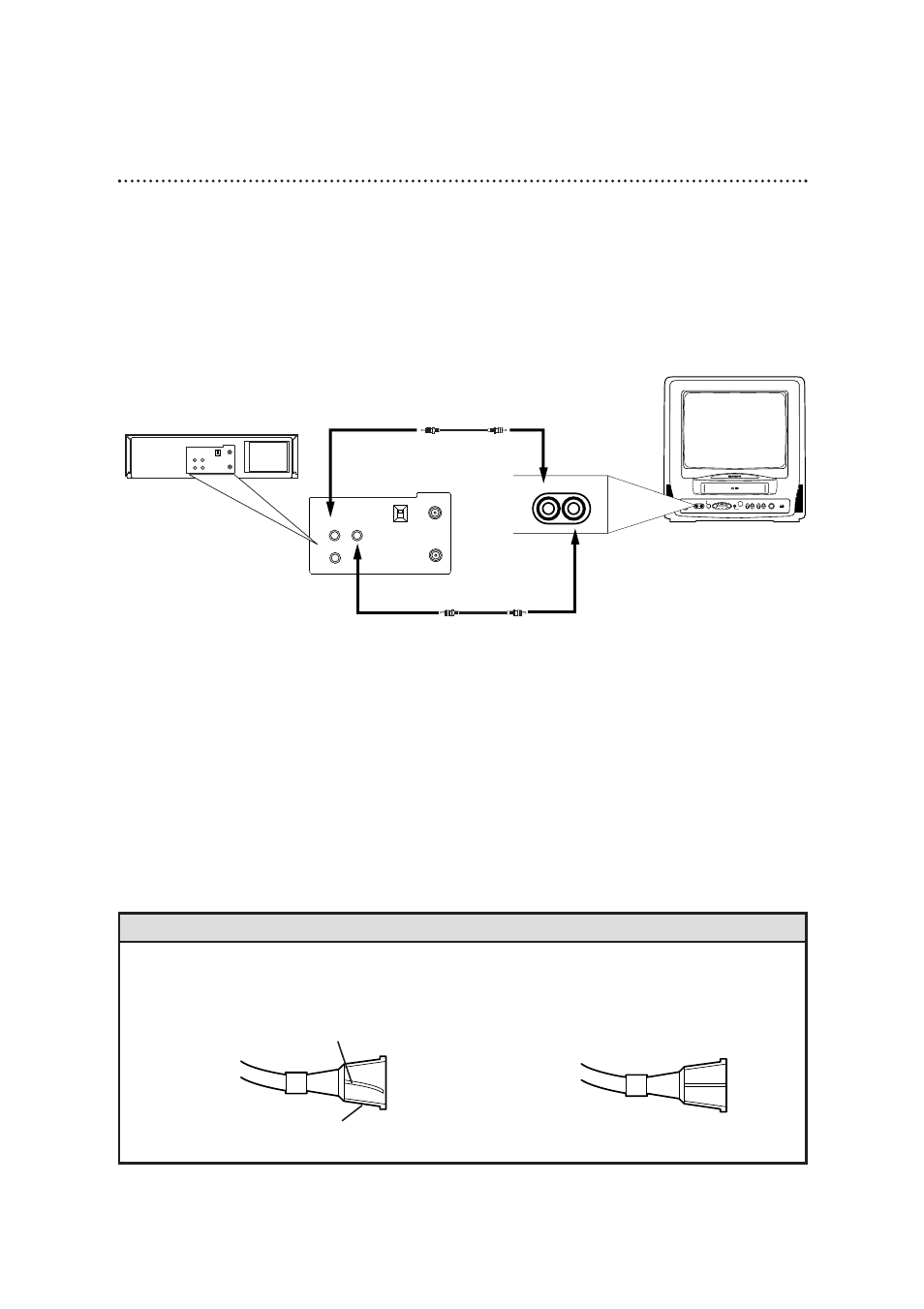 Hooking up the tv/vcr (cont’d) 7, Helpful hints, Plug in the tv/vcr’s power cord | Before you turn on the tv/vcr, go to page eight | Philips CCB193AT User Manual | Page 7 / 60