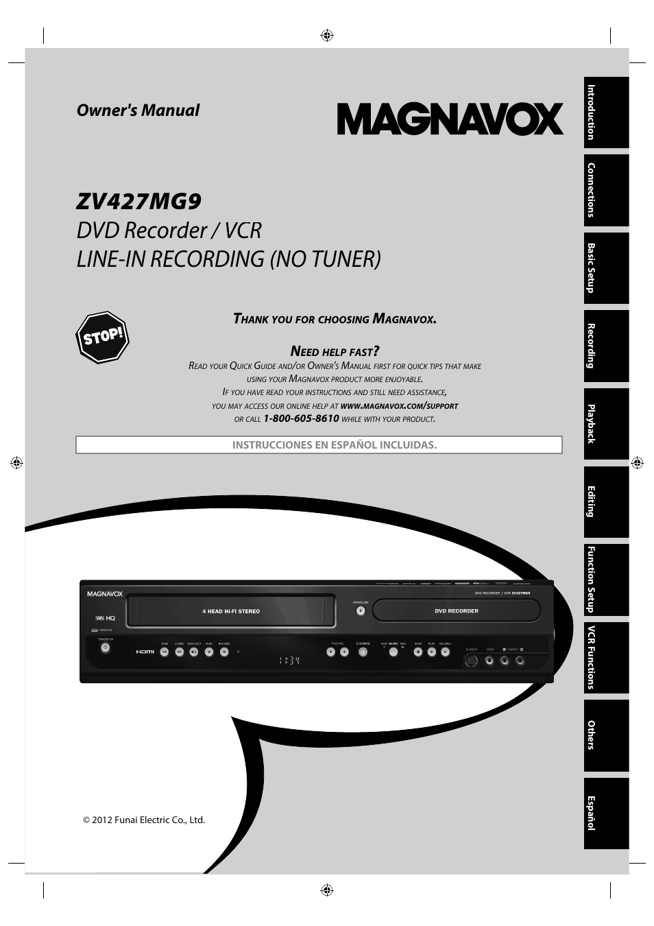 Philips Magnavox ZV427MG9 User Manual | 98 pages