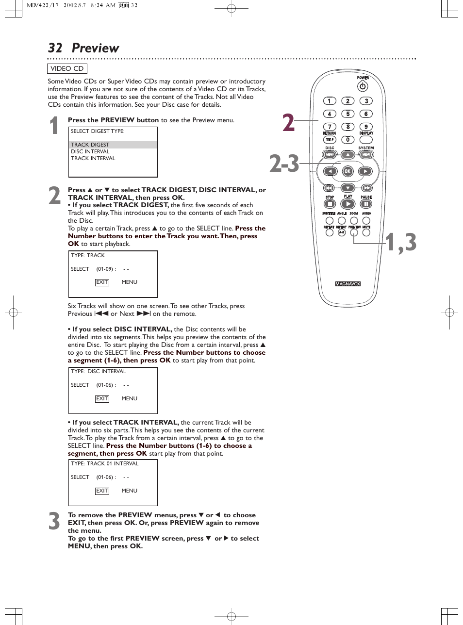 32 preview | Philips Magnavox MDV422 User Manual | Page 32 / 51