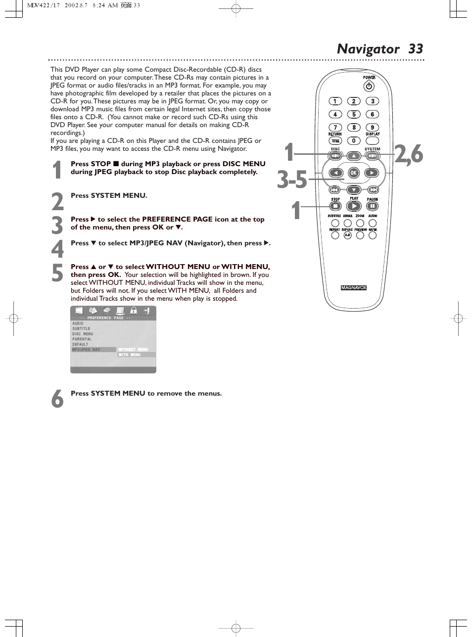 Philips Magnavox MDV422 User Manual | Page 33 / 51