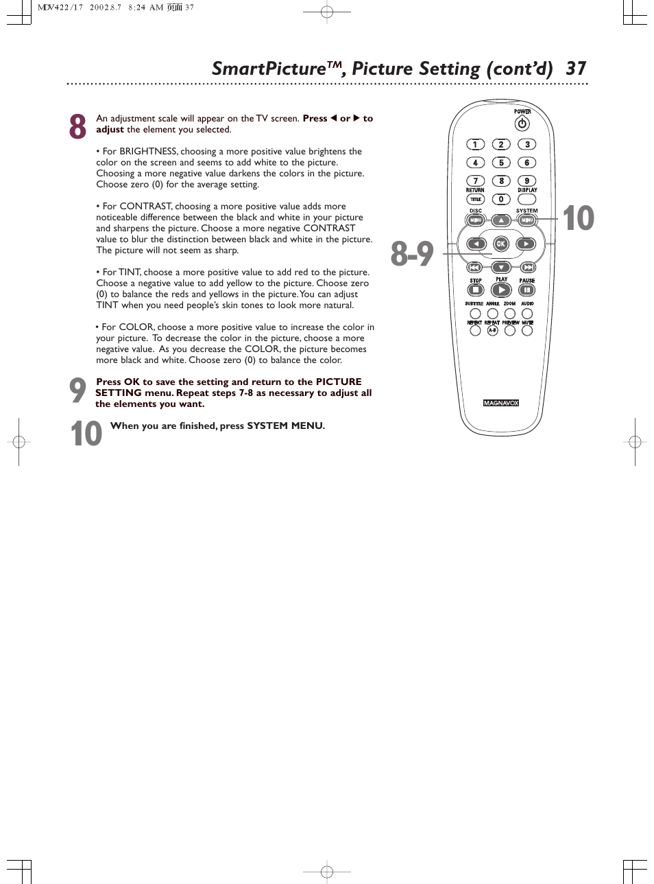 Philips Magnavox MDV422 User Manual | Page 37 / 51
