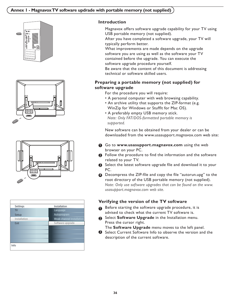 Philips Magnavox 37MF321D User Manual | Page 36 / 38