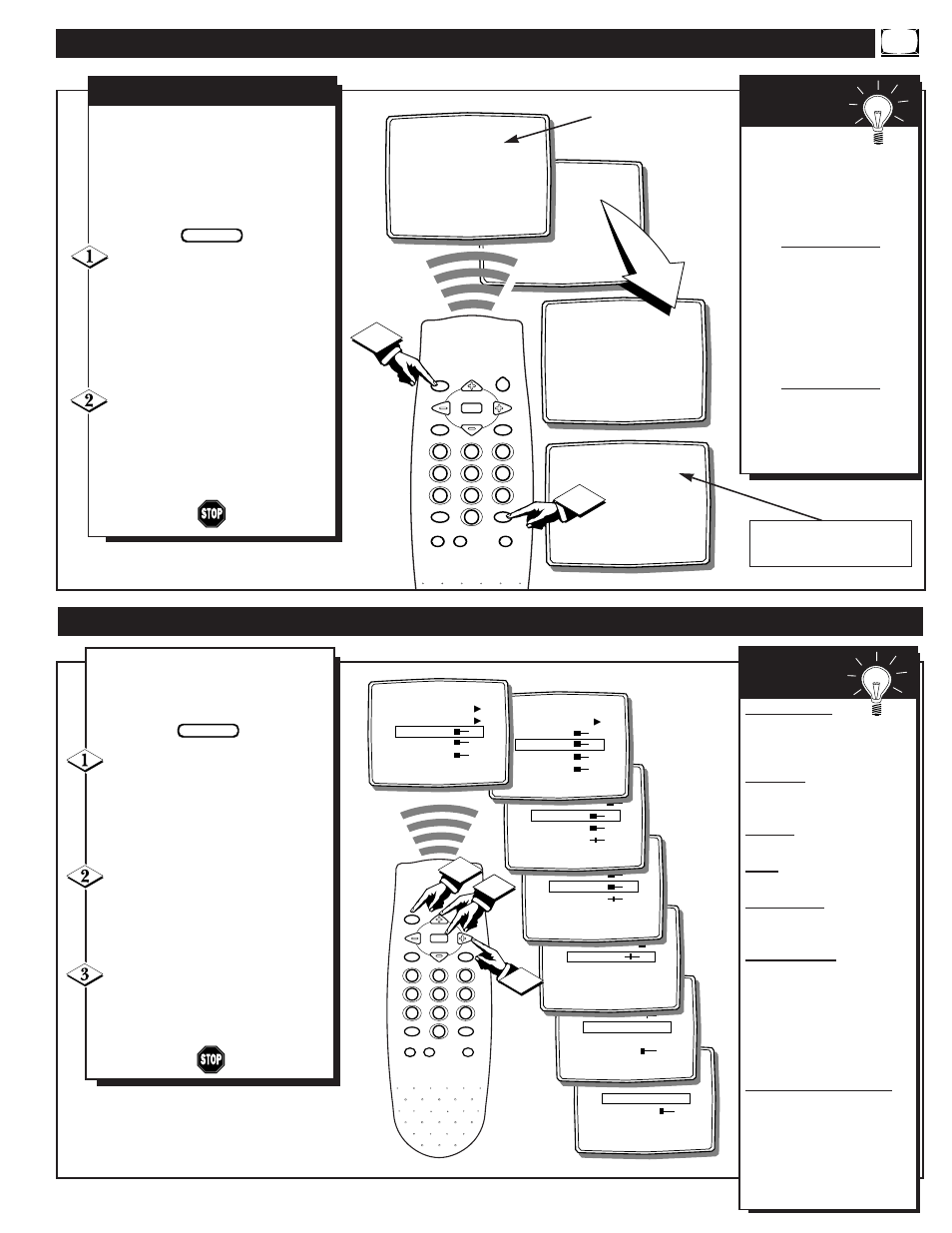 Ow to, Se the, Leep | Imer, Ontrol, Icture, Djustment, Ontrols | Philips Magnavox Color TV User Manual | Page 11 / 20