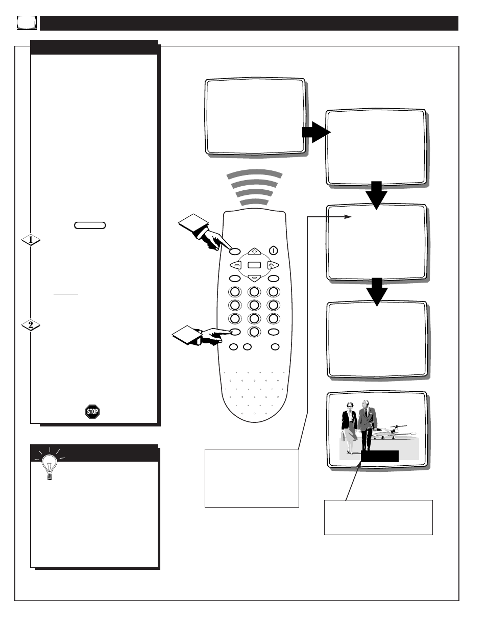 Ow to, Se the, Losed | Aption, Ontrol | Philips Magnavox Color TV User Manual | Page 8 / 20