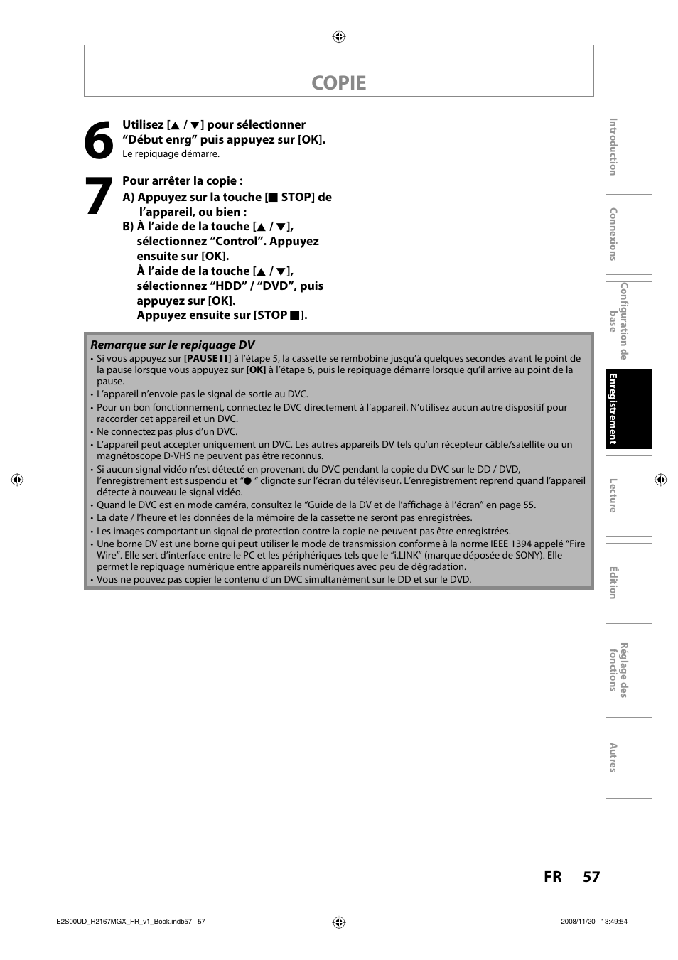 Copie | Philips Magnavox H2160MW9 A User Manual | Page 189 / 256