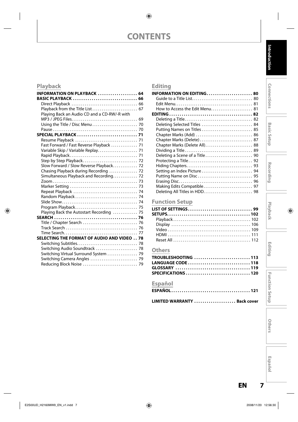 Philips Magnavox H2160MW9 A User Manual | Page 9 / 256