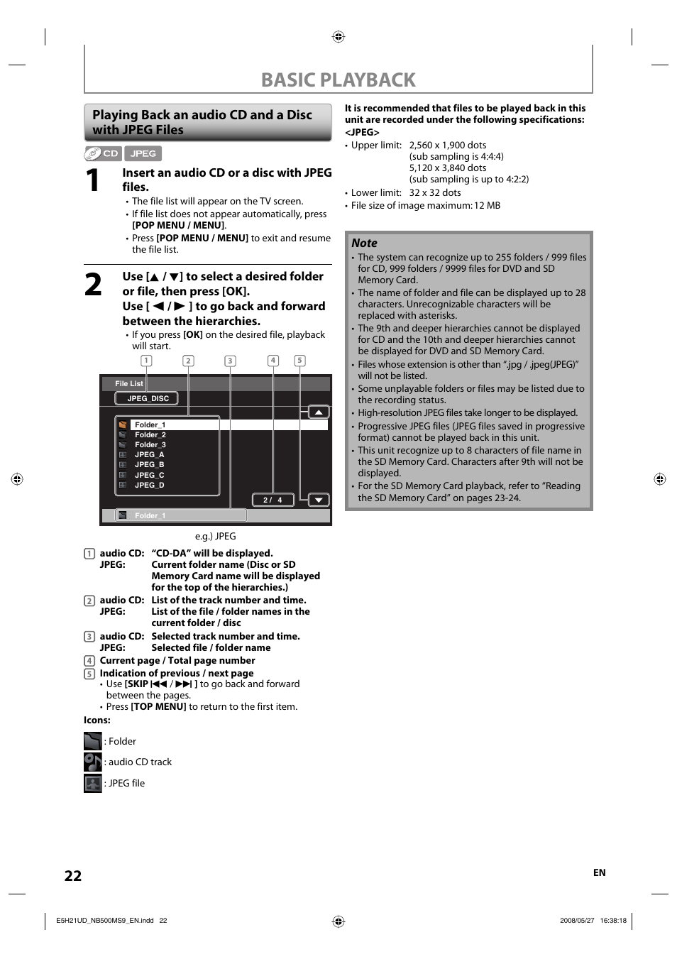 Basic playback | Philips Magnavox NB500MS9 User Manual | Page 24 / 148