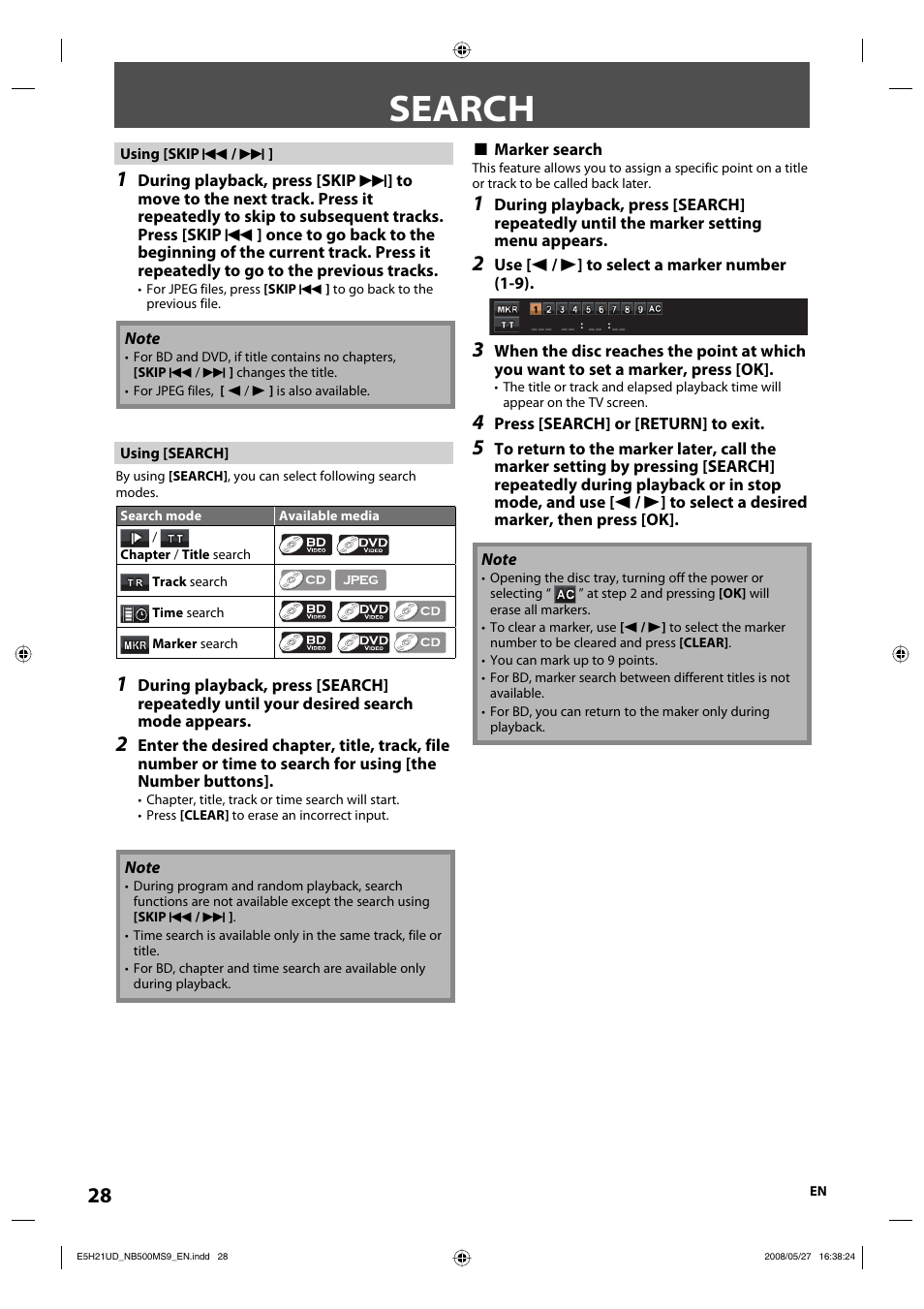 Search | Philips Magnavox NB500MS9 User Manual | Page 30 / 148